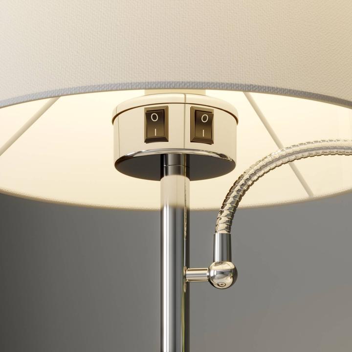 Actual product image Lindby Benjiro table lamp White/Chrome (240 lm, E27)