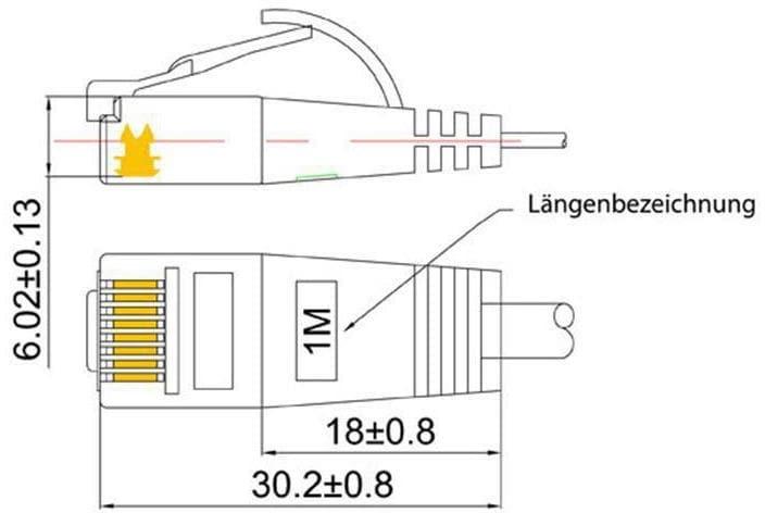 Produktbild Lightwin Netzwerkkabel (UTP, CAT6, 2 m)