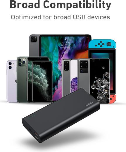 Image du produit Aukey Powerbank PB-XD13 (20000 mAh, 18 W, 77 Wh)