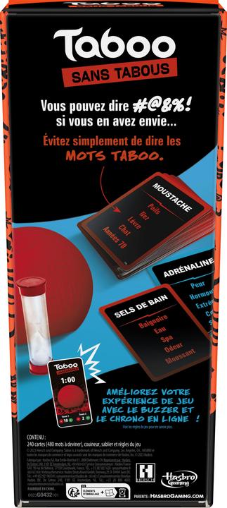 Produktbild Hasbro Taboo Uncensored Europe (Fr) (Französisch, 4 Spieler)
