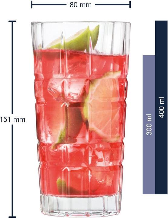 Image du produit Leonardo Longdrinkglas Spiritii 400 ml, 4 Stück, Transparent (4 dl, 4 x, Verres à long drink)
