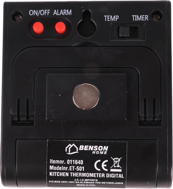 Actual product image Benson Home Kitchen thermometer digital with timer