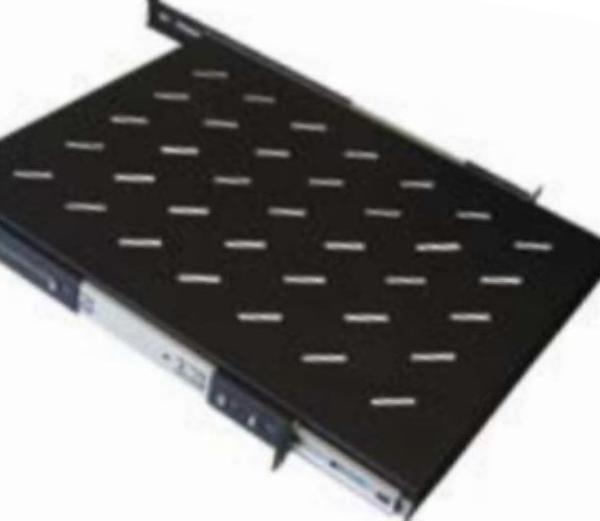 Wp Scaffale scorrevole 1U, profondità 600 mm, nero