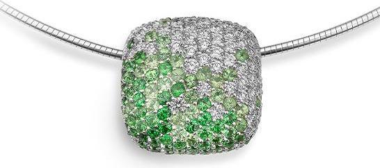 Produktbild Breuning ANHÄNGER - TSAVORITE HELL DE 5/Brill. 1,654 Ct. G/if (750/18 K Gold)