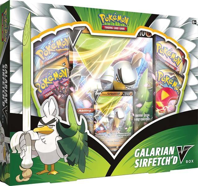 Produktbild Pokémon Galarian Sirfetch'd V-Box (Englisch, Booster Pack)