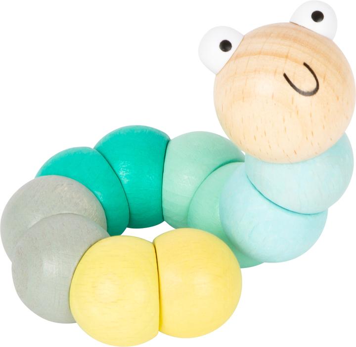 Actual product image small foot Display motor skills toy caterpillar pastel