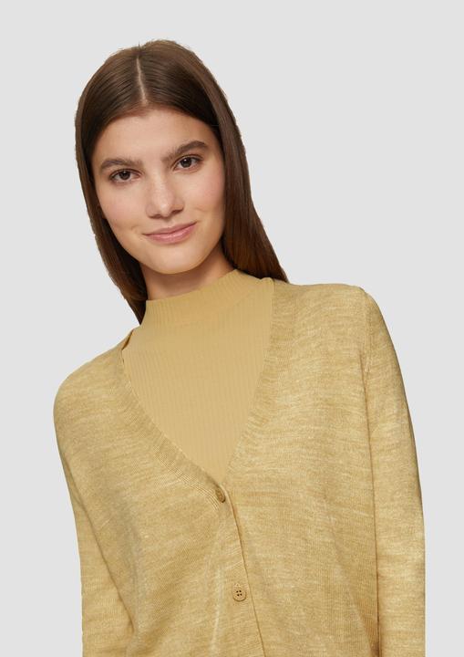 Produktbild S.Oliver Strickjacke Verkürzte Strickjacke in melierter Optik (M)