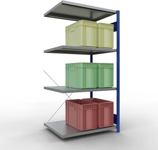 Actual product image Schulte Lagertechnik MULTIplus330 boltless bay system with cross brace