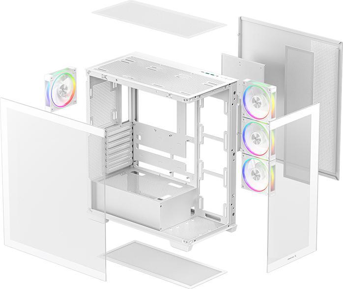 Produktbild Deepcool "Midi CG580 4F White V2" (ATX, ITX, mATX)