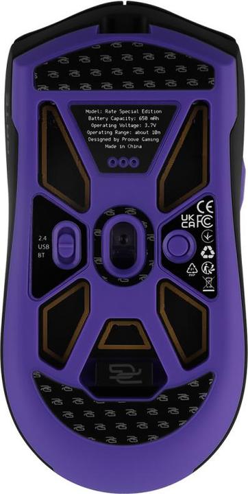 Actual product image Proove Wireless Gaming Mouse Rate Special Edition, 800DPI - 12000DPI, Black (Wireless)