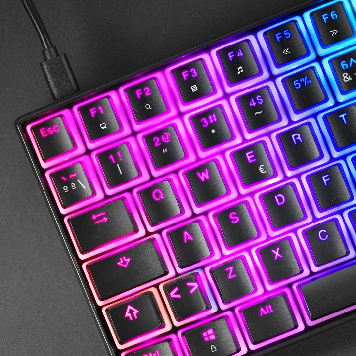 Actual product image Mars Gaming Clavier Gamer Mécanique (Outemu Blue Switch) Mkultra RGB (Noir) (FR, Cable)