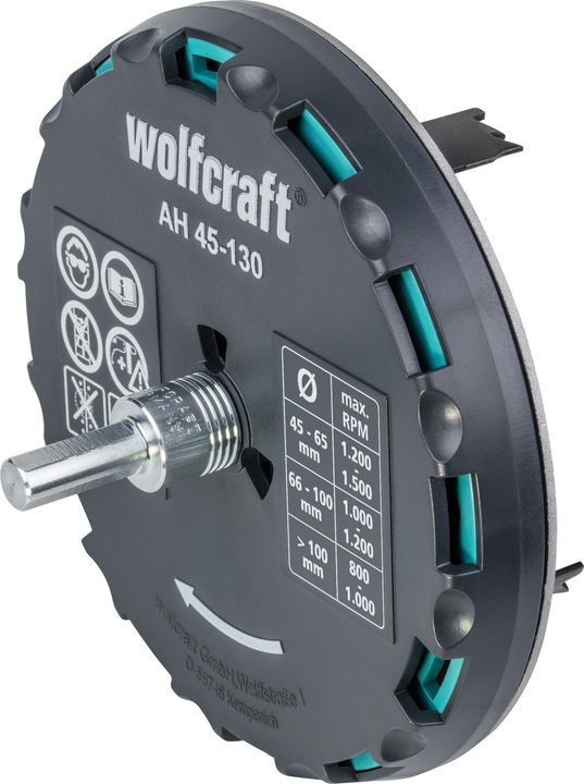 Image du produit wolfcraft Lochsäge verstellbar, Ø 45-130 mm (45 mm, 130 mm)