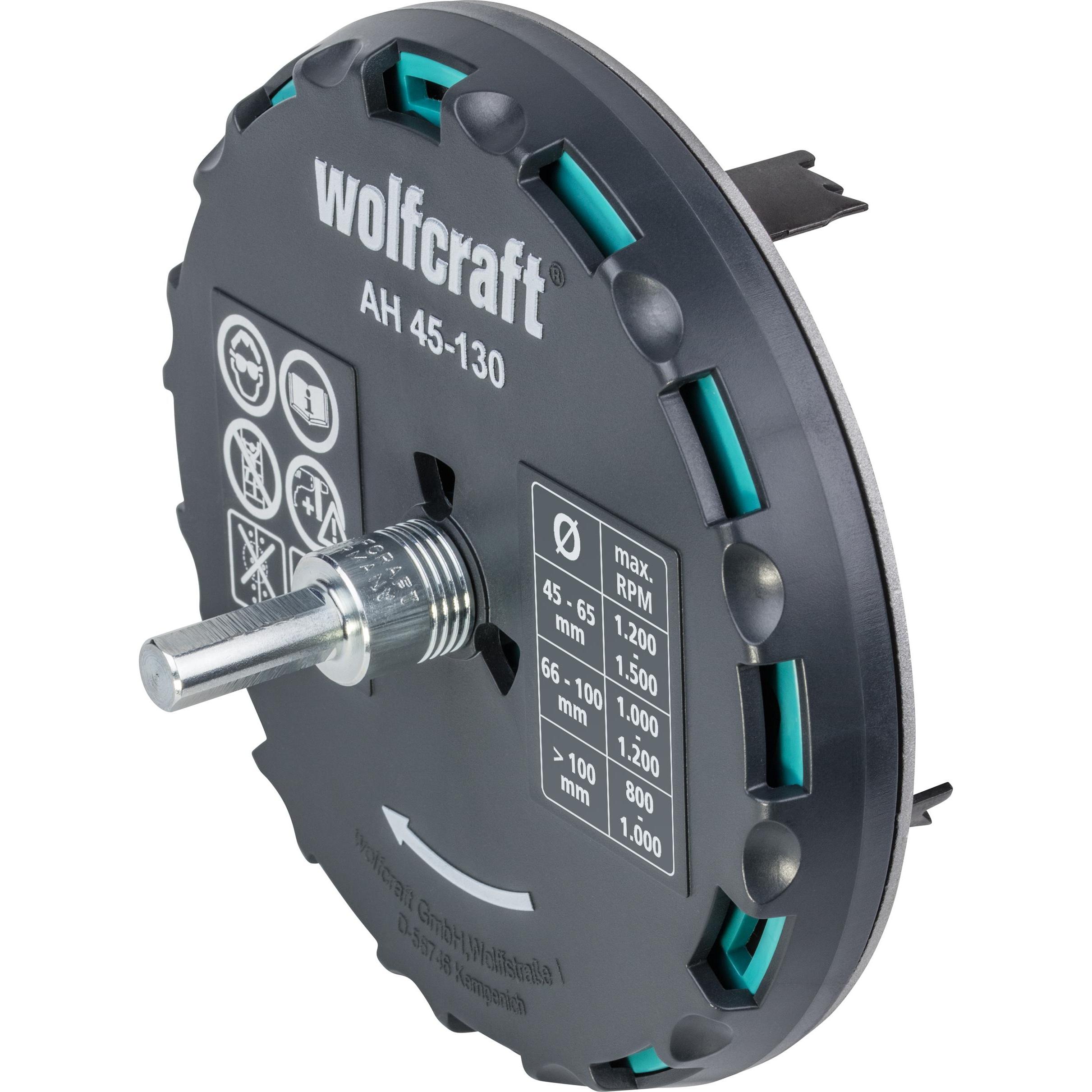 Thumbnail - wolfcraft, Lochsäge, Lochsäge verstellbar, Ø 45-130 mm (45 mm, 130 mm)
