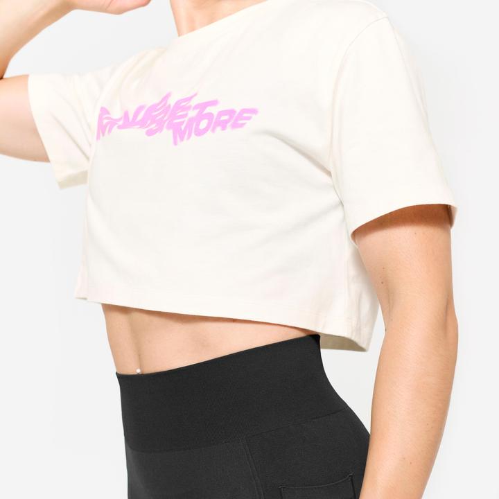 Produktbild Domyos Women's Loose Fit Weight Training Crop Top - White (S)