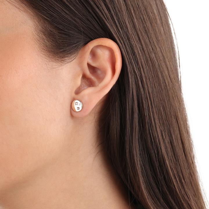 Actual product image S.Oliver Ear jewellery for ladies, 925 sterling silver, cubic zirconia synth. (Silver 925)