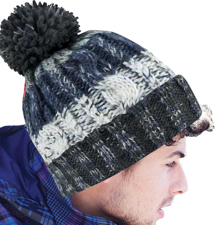 Produktbild Beechfield Corkscrew Strickmütze mit Bommel