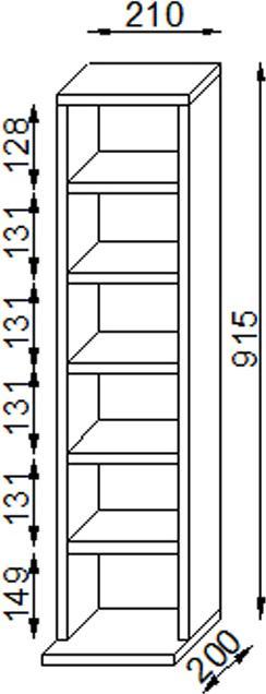 Immagine prodotto VCM Elementa (21 x 20 x 92 cm)