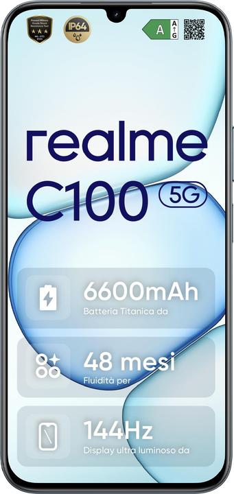 Productafbeelding realme C100 5G 128GB Grün (128 GB, Kiemgroen, 6.80", Dubbele SIM, 5G)
