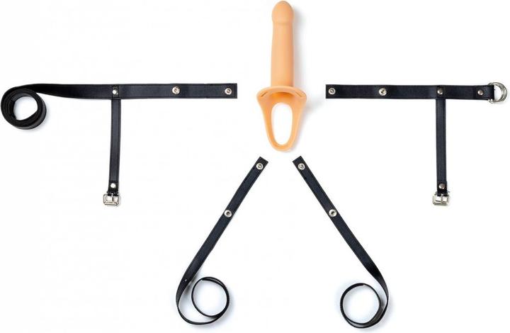 Actual product image Virgite Dildos with harness brand HOLLOW HARNESS C/VIBRATION H3 SIZE S