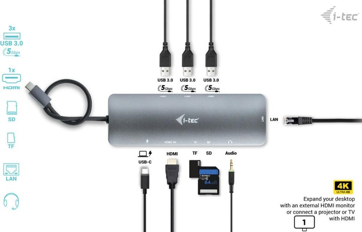 Produktbild i-tec USB-C Nano Dock (USB-C)