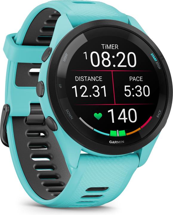 Productafbeelding Garmin 010-02810-12 Forerunner 265 Muziek, Aqua (46 mm)