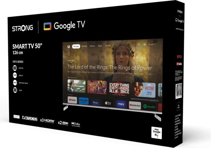 Productafbeelding Strong 50 inch QLED Google TV sw (50", QLED, 4K)