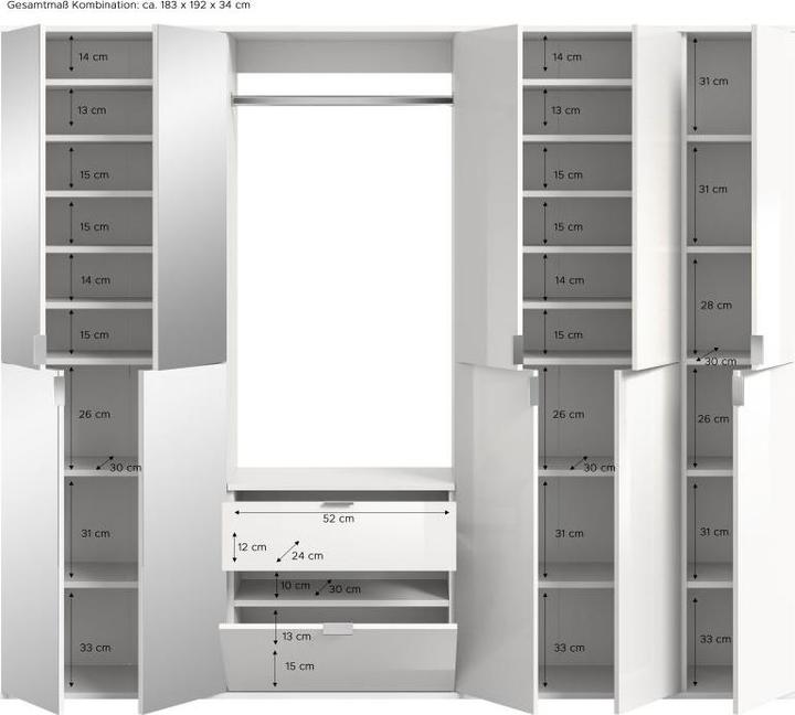 Produktbild Xonox Home Projekt X (195 x 34 x 193 cm)