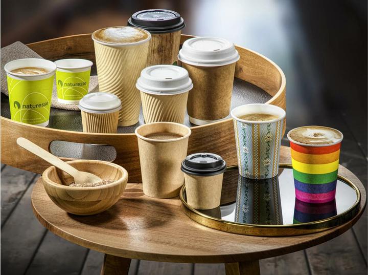 Actual product image Naturesse Disposable cups Kraft 180 ml 50 pieces, light blue (50 x)