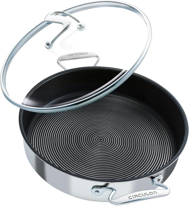Produktbild Circulon Sautepan mit Deckel, Induktionsgeeignet, Antihaftbeschichtung, spülmaschinenfest (Bratpfanne, Edelstahl)