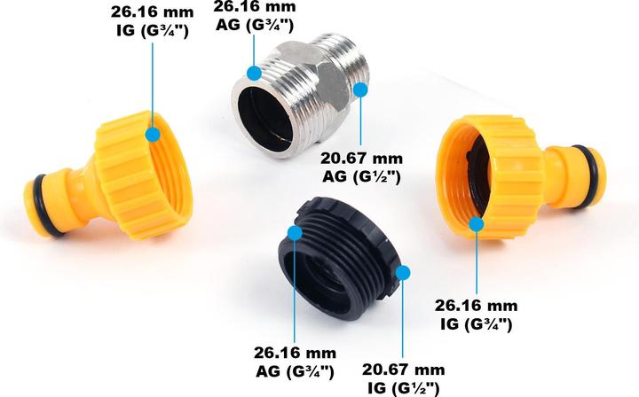 Produktbild Wiltec Wasserzapfstelle 95 cm Wassersäule Edelstahl eckig Garten Zapfsäule