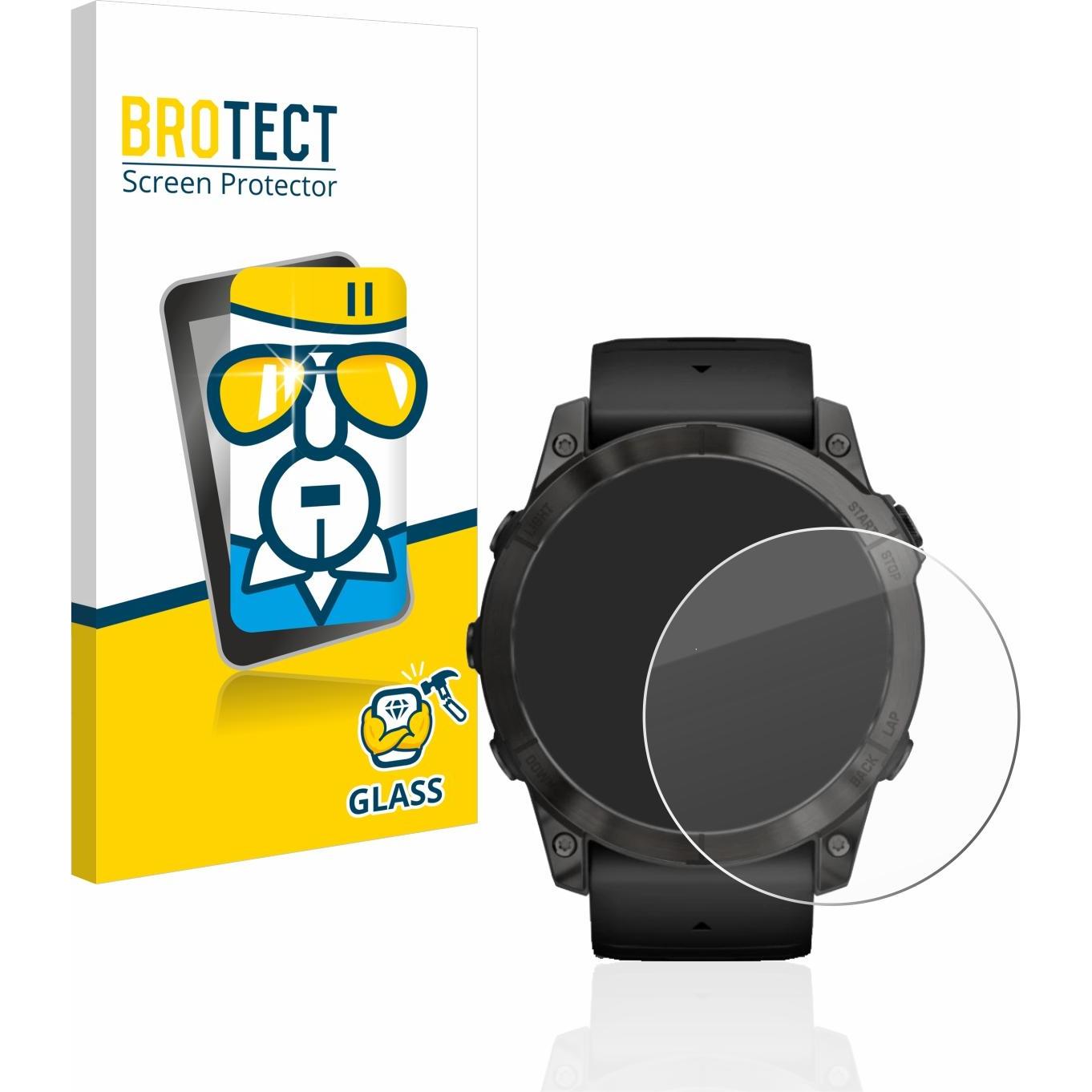 BROTECT Panzerglas Hartglas Displayschutz, Smartwatch Schutzfolie, Transparent