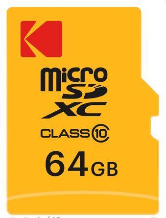Actual product image Kodak Sd Micro 64gb Cl10 Extra Con Adatt. (64 GB, microSDXC, U1)