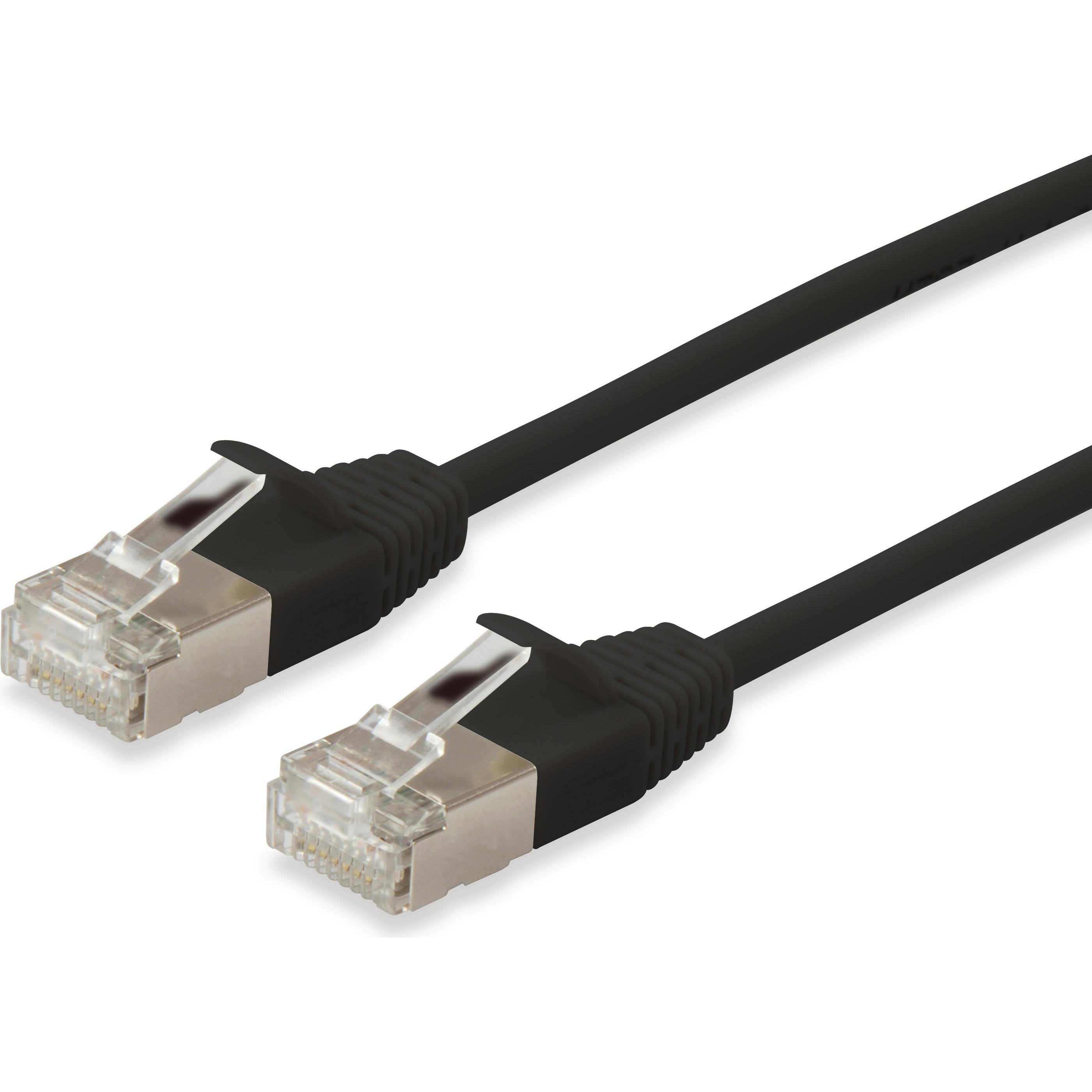 equip Patchkabel (F/FTP, CAT6a, 0.25 m), Netzwerkkabel