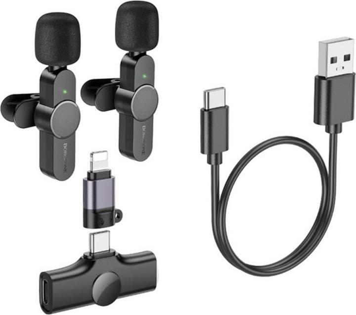 Image du produit Borofone BFK12 Trophy, USB-C / Lightning, 2-Pack, Noir