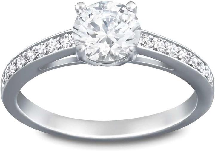 Produktbild Swarovski Attract Round Ring Silber (58)