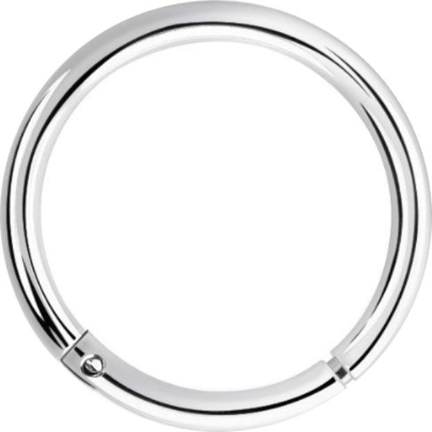 Immagine prodotto Star Piercing Anello a micro segmenti con cerniera in argento placcato in rodio (Argento 925, senza ottone)
