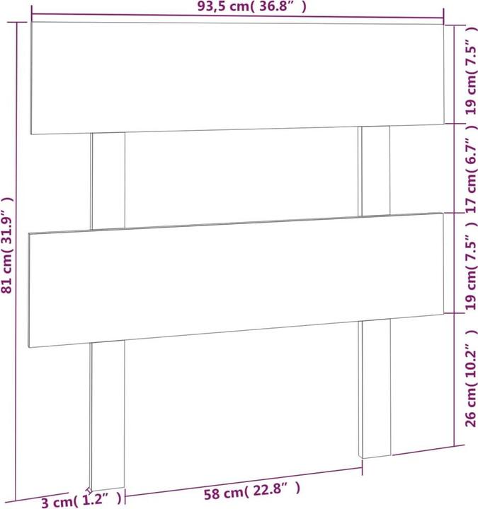 Immagine prodotto vidaXL Lashonda (93,5 x 3 x 81 cm)