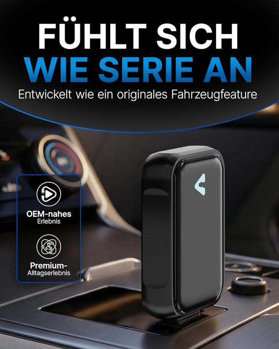 Produktbild Lymaro Auto-Nachrüstadapter für kabelloses CarPlay & Android Auto