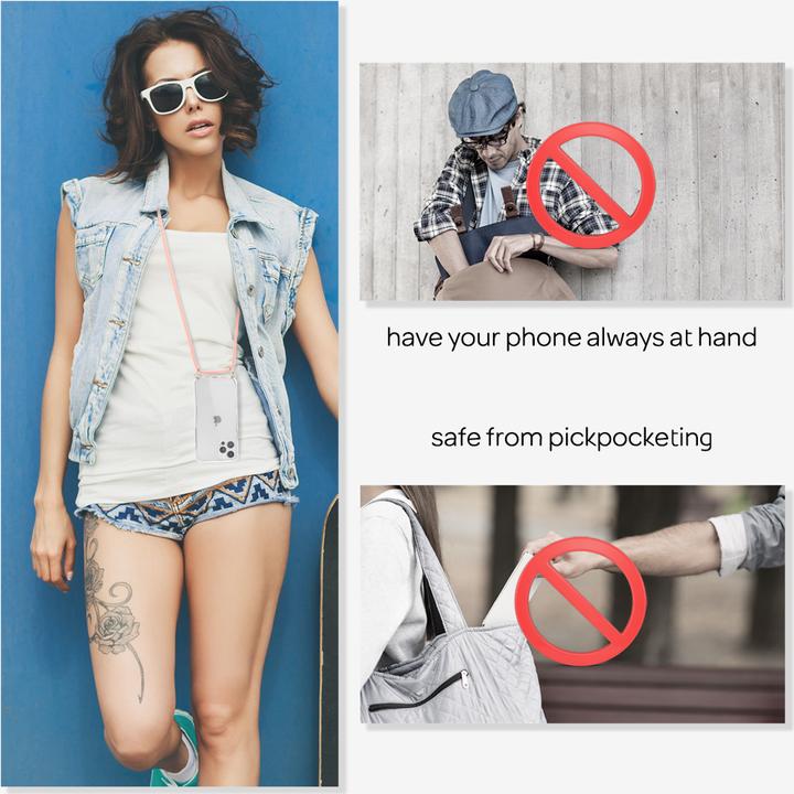 Actual product image Nalia Mobile phone case with chain