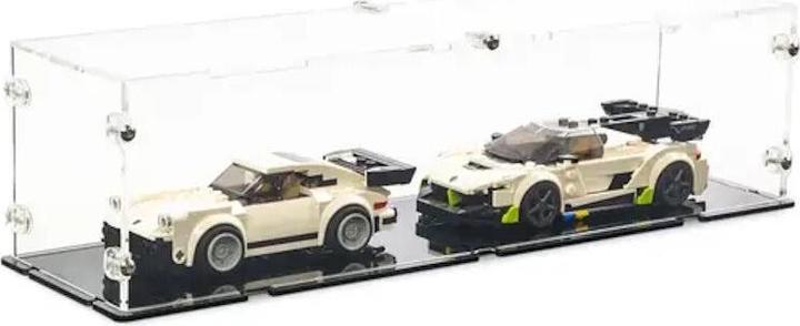 Immagine prodotto iDisplayit Display in acrilico per 2 modelli LEGO® Speed ​​Champions (con base nera)