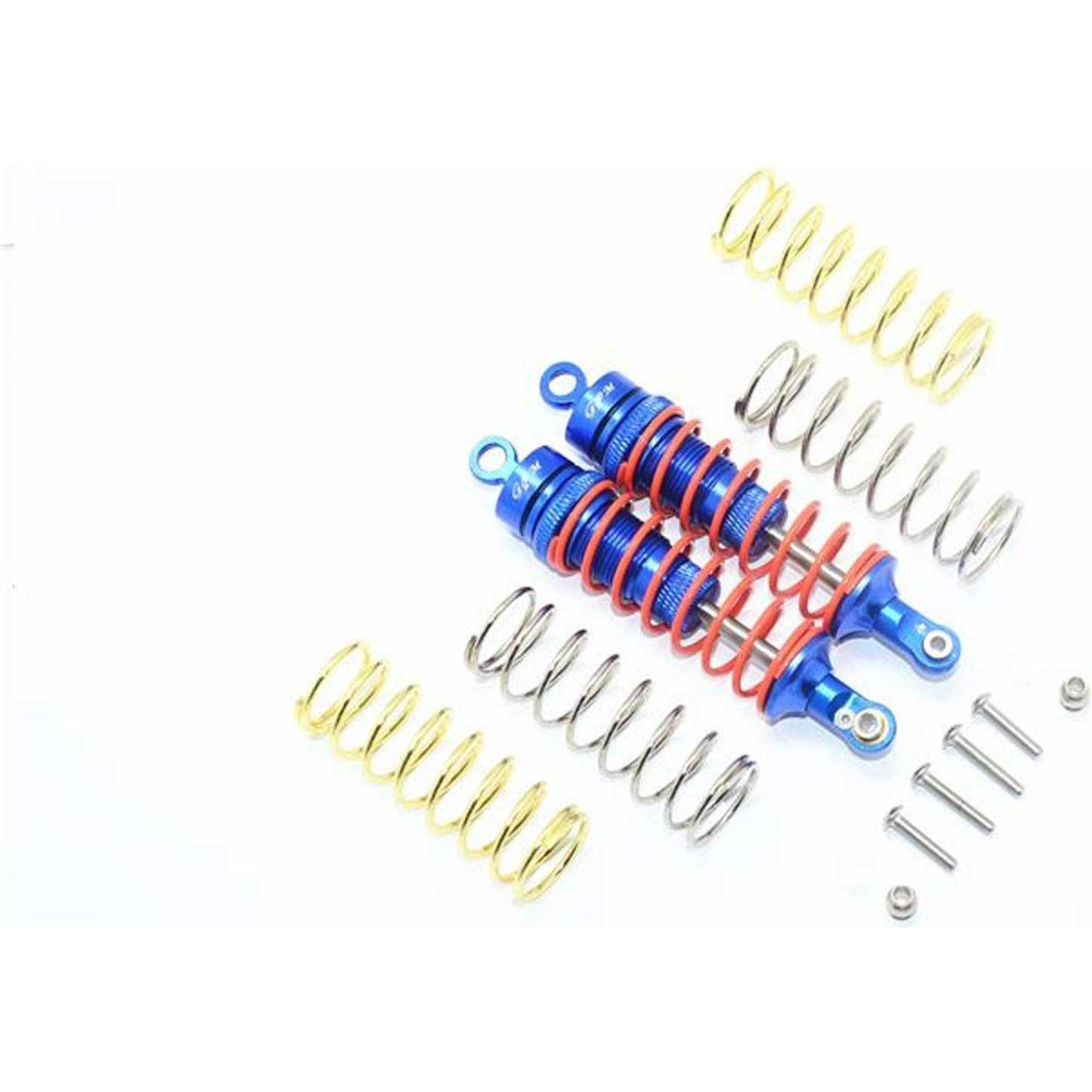 GPM ammortizzatori anteriori in alluminio 87 mm blu trx rustler, slash, hoss 4x4