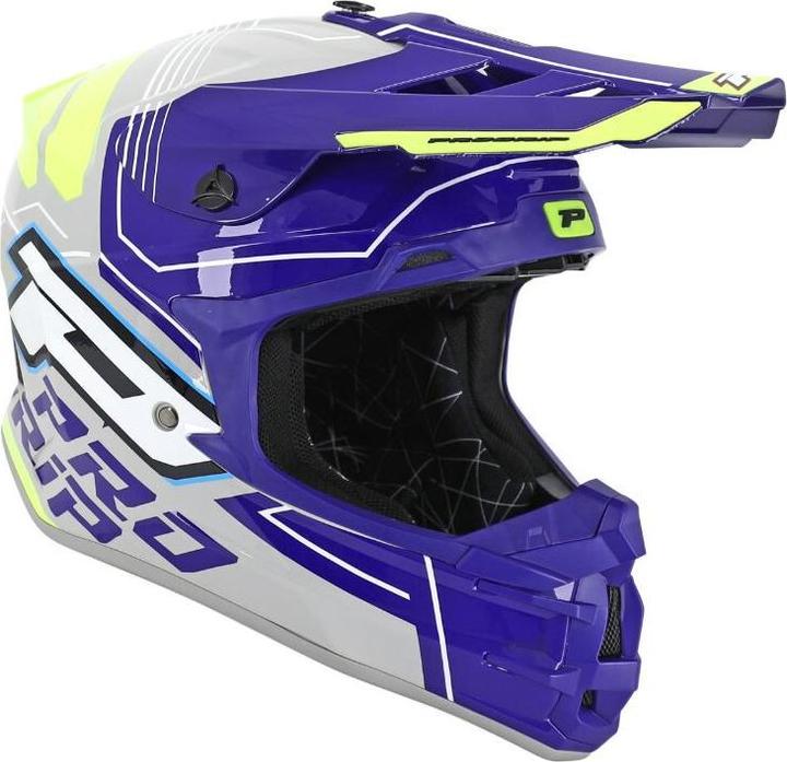 Blau, Grau, Neon Yellow