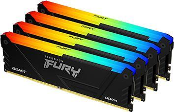 Produktbild Kingston Fury Beast RGB (2 x 32GB, 3600 MHz, DDR4-RAM, DIMM)
