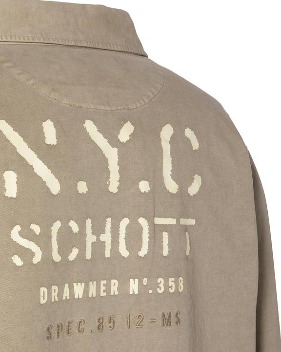 Immagine prodotto Schott Nyc Camicia militare a maniche lunghe in cotone lavato (M)