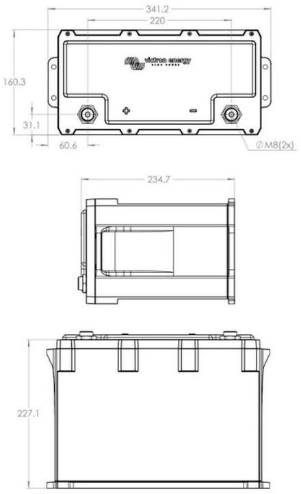 Actual product image Victron Energy LiFePO4 Battery (12.80 V, 200 Ah)