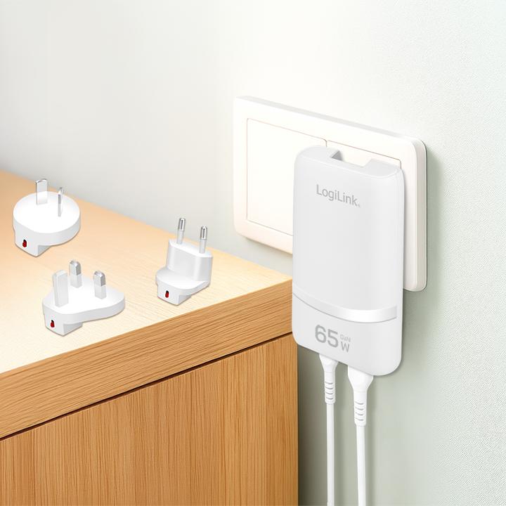Productafbeelding LogiLink Prüfen (65 W, 2 ports)