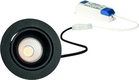Image du produit Rutec Licht Spot LED encastrable 6W 3000Noir 230V, Abstr 36 (718 lm)