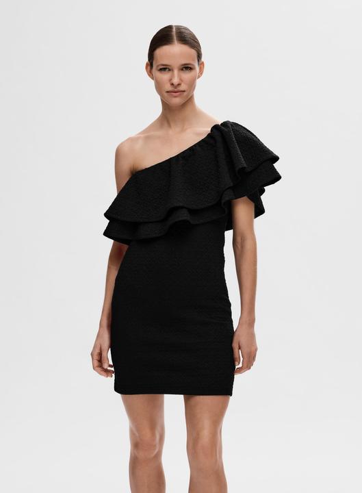 Actual product image Selected One-Shoulder Mini Dress (S)