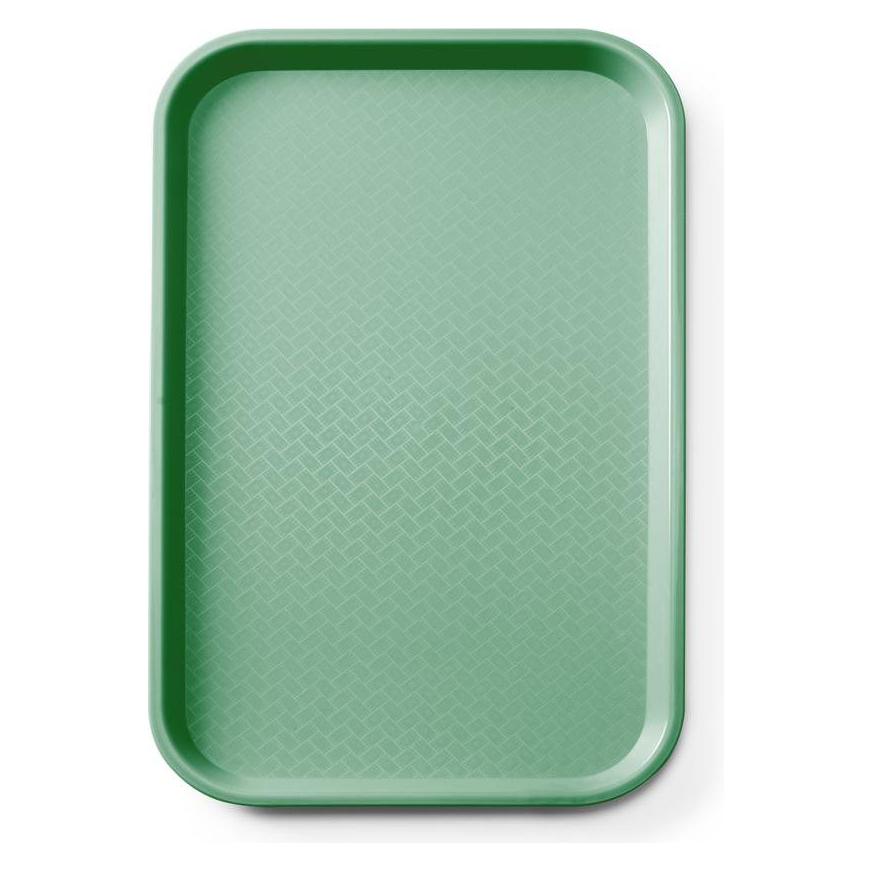 AmerBox, Dienblad, Fastfoodbakje Gn 1/1 Polypropyleen, Gn 1/1, Groen, 530x325x(H)20mm