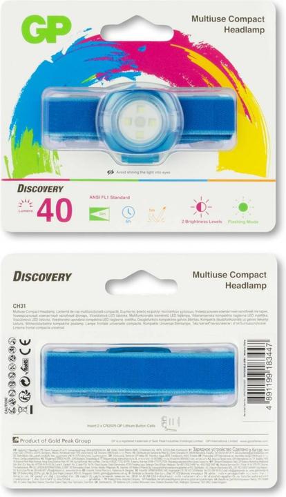 Immagine prodotto GP Lighting GP Discvery CH31 KIDS BLU (40 lm)